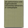 Job performance and organizational citizenship behaviors of salespeople by S. Borghgraef