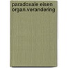 Paradoxale eisen organ.verandering by Dubbelman