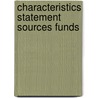 Characteristics statement sources funds door Dyksma