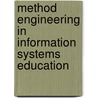 Method engineering in information systems education door K. Lemmen