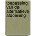 Toepassing van de alternatieve afdoening