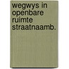 Wegwys in openbare ruimte straatnaamb. door Mestdagh