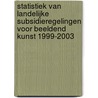 Statistiek van landelijke subsidieregelingen voor beeldend kunst 1999-2003 by T. Ijdens