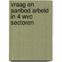 Vraag en aanbod arbeid in 4 wvc sectoren