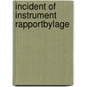 Incident of instrument rapportbylage door Ydens
