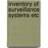 Inventory of surveillance systems etc by Geus