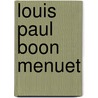 Louis paul boon menuet door Boomsma