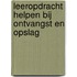 Leeropdracht helpen bij ontvangst en opslag