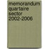 Memorandum quartaire sector 2002-2006
