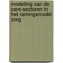 Modelling van de care-sectoren in het ramingsmodel zorg