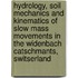 Hydrology, soil mechanics and kinematics of slow mass movements in the Widenbach catschmants, Switserland