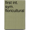 First int. sym. floricultural door Voigt Christensen