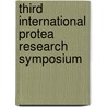 Third international protea research symposium door G.J. Brits