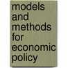 Models and methods for economic policy by J.P. Verbruggen