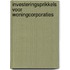 Investeringsprikkels voor woningcorporaties