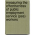 Measuring the Effectiveness of Public Employment Service (PES) Workers