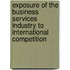 Exposure of the business services industry to international competition
