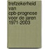 Trefzekerheid van CPB-prognose voor de jaren 1971-2003