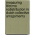 Measuring lifetime redistribution in Dutch collective arragements