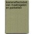 Kosteneffectiviteit van maatregelen en pakketten