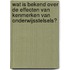 Wat is bekend over de effecten van kenmerken van onderwijsstelsels?