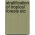 Stratification of tropical forests etc