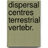 Dispersal centres terrestrial vertebr.