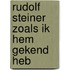 Rudolf steiner zoals ik hem gekend heb