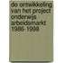 De ontwikkeling van het project onderwijs arbeidsmarkt 1986-1998