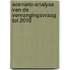 Scenario-analyse van de vervangingsvraag tot 2010