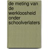 De meting van de werkloosheid onder schoolverlaters door R. van der Velden