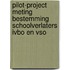 Pilot-project meting bestemming schoolverlaters IVBO en VSO