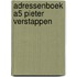Adressenboek A5 Pieter Verstappen