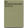 JBS kerstmenukaarten set 6 ex. by J. Brinkman-Salentijn