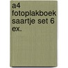 A4 fotoplakboek saartje set 6 ex. door F. van Westering