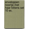 Enveloppen Noortje met haar kittens set 10 ex. door F. van Westering