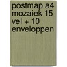 Postmap A4 mozaiek 15 vel + 10 enveloppen door T. Schildkamp