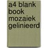 A4 blank book mozaiek gelinieerd