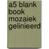 A5 blank book mozaiek gelinieerd