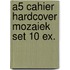 A5 cahier hardcover mozaiek set 10 ex.