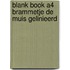 Blank book A4 Brammetje de Muis gelinieerd