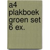 A4 plakboek groen set 6 ex. door Marc van Dijk