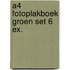 A4 fotoplakboek groen set 6 ex.