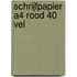 Schrijfpapier A4 rood 40 vel