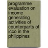 Programme evaluation on income generating activities of counterparts of ICCO in the Philippines door Onbekend