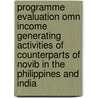 Programme evaluation omn income generating activities of counterparts of NOVIB in the Philippines and India door Onbekend