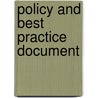 Policy and best practice document door Directorate-General for International Cooperation