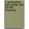 1 Gemeenten met minder dan 25.000 inwoners door K. du Long