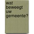 Wat beweegt uw gemeente?