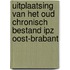Uitplaatsing van het oud chronisch bestand IPZ Oost-Brabant